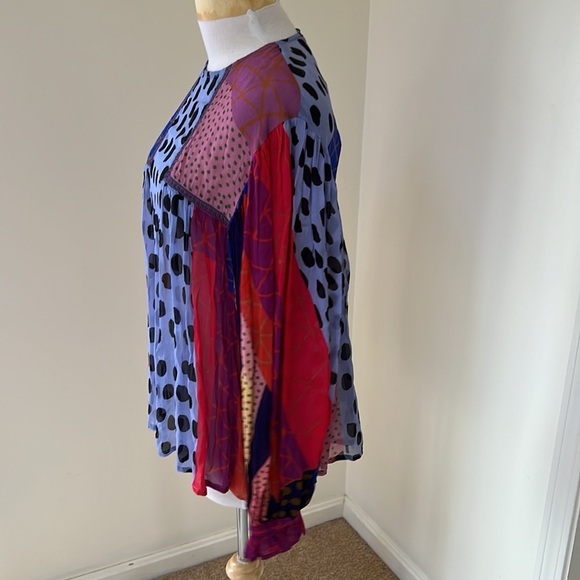 New! Bl^nK London for Anthropologie XS Miranda pesant blouse. - Picture 6 of 13